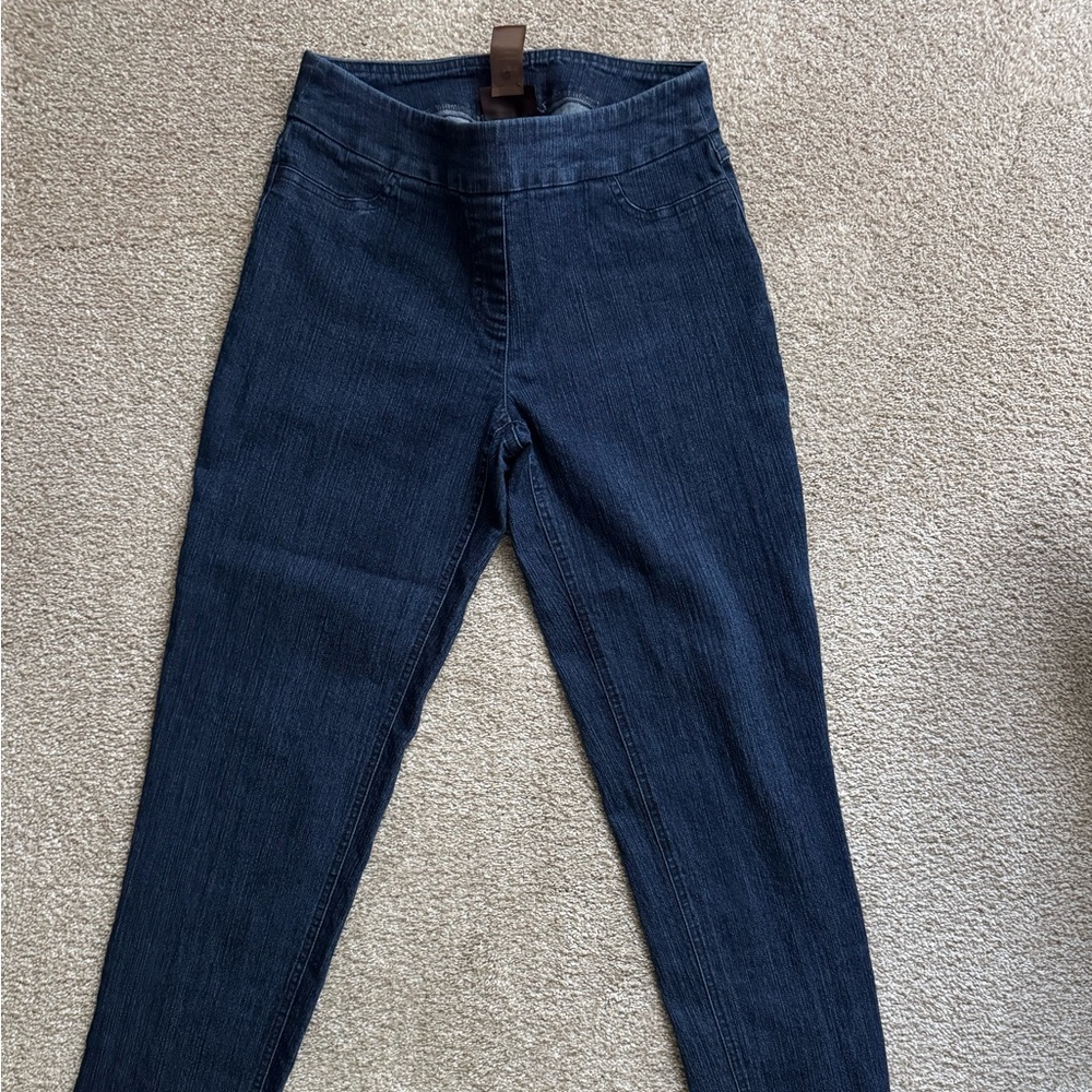 Multiples straight leg pant, denim